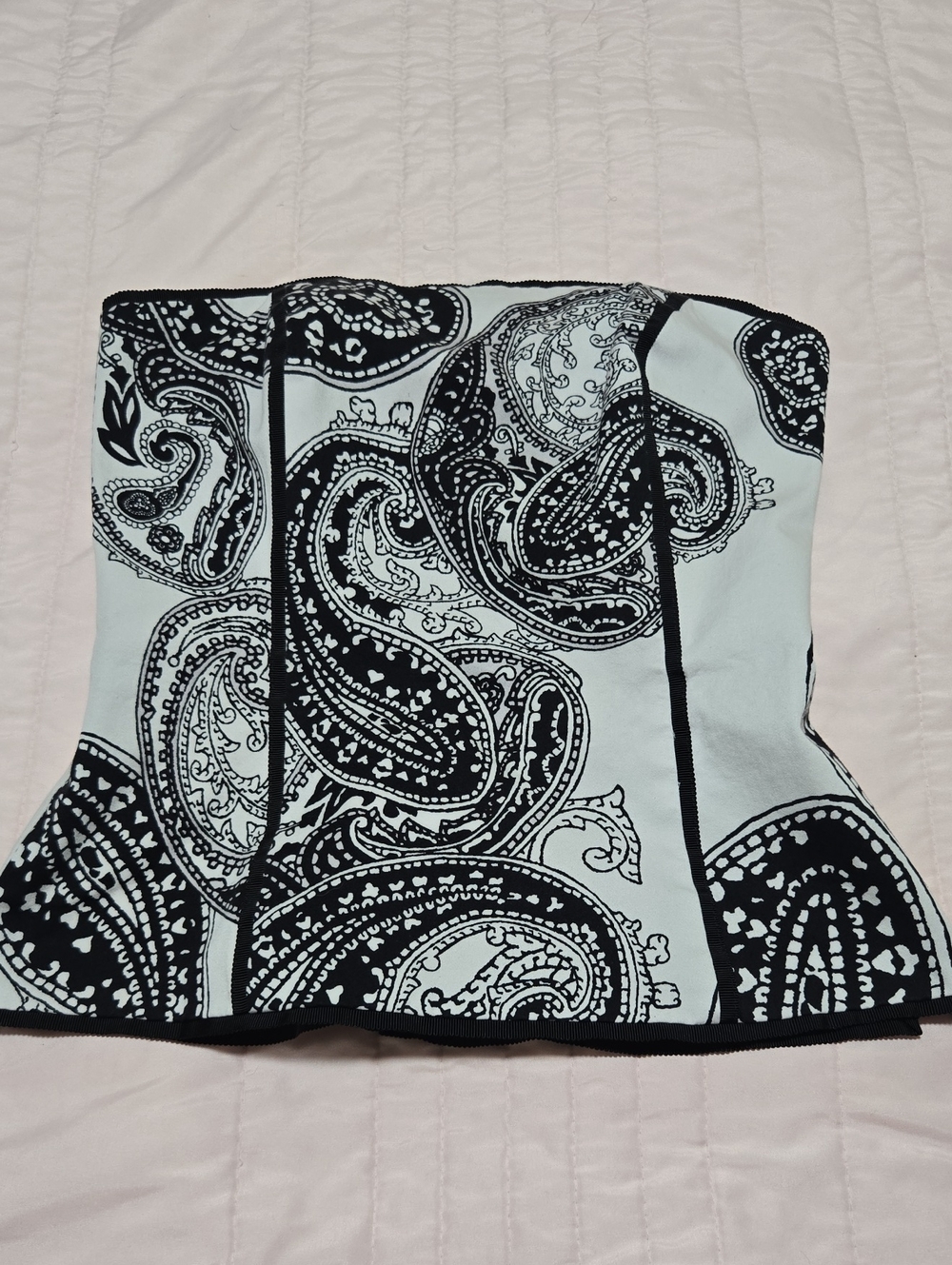 White House Black Market Paisley Bustier